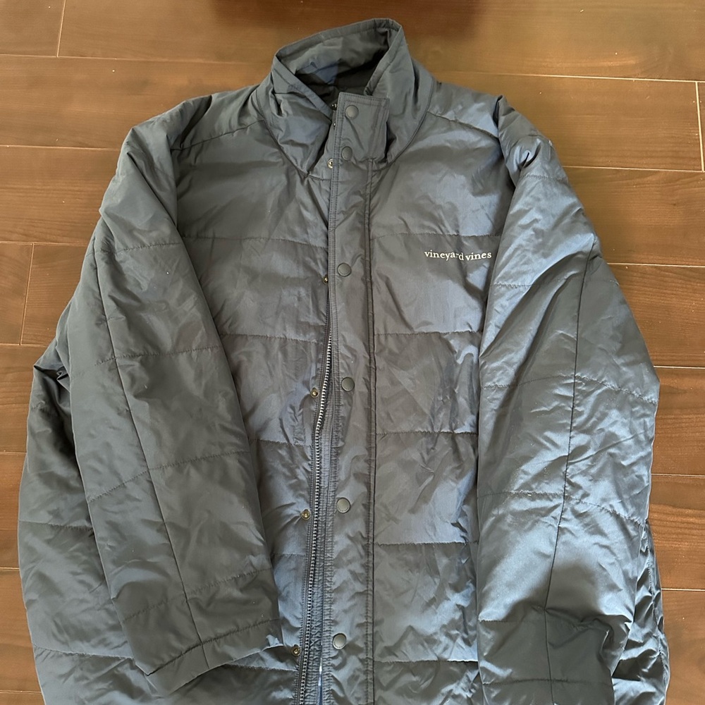 Vineyard Vines Men's Dark Blue Puffer Jacket